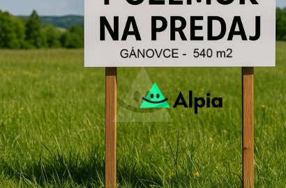 POZEMOK NA PREDAJ – GÁNOVCE