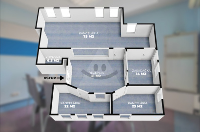 Samostatné kancelárie od 98€ (14m2 až 75m2)