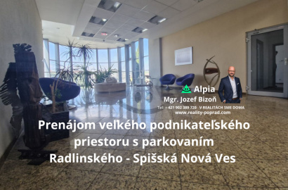 Prenájom - flexibilné komerčné priestory – Radlinského, Spišská Nová Ves