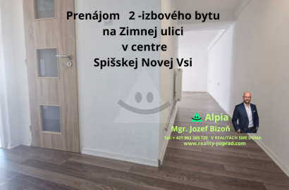 2-izbový byt v centre Spišskej Novej Vsi - ulica Zimná