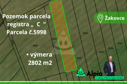 Orná pôda na predaj Žakovce