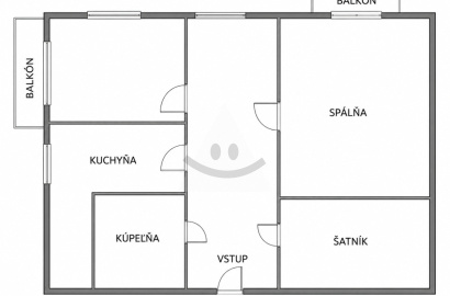 3 izbový byt s dvoma balkónmi /68 m2/, Kysucké Nové Mesto